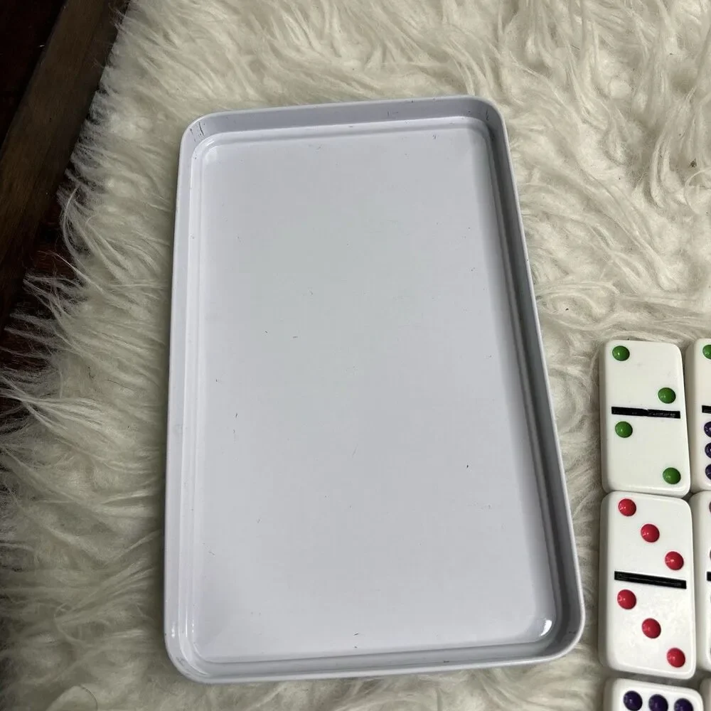 Cardinal Dominoes 52/55 Pieces Double Jumbo Dot 16 Games + Mexican Train Game